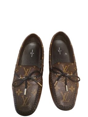 Louis Vuitton Wonen Gloria Brown Monogram  Loafers
